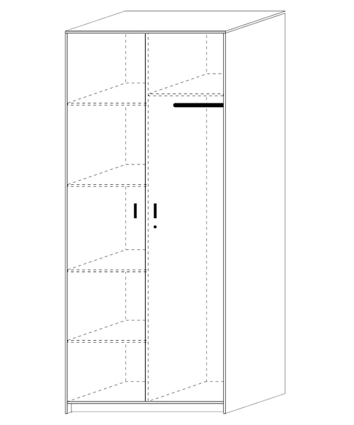 Szafa gospod. ubraniowa